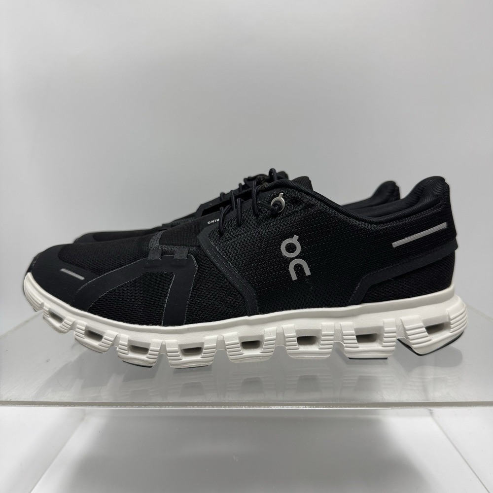 On Running Cloud 6 Black White Athletic Shoes 3WF10060299 Women's Size 9